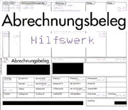 Abrechnungsbeleg HILFSWERK 2005