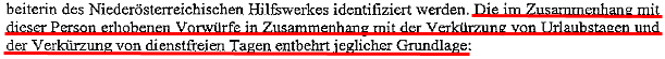 Faksimile aus der beeideten Erklärung von SCHABATA